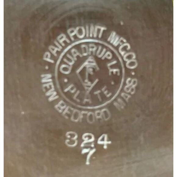 Antique 1800-1849 Pairpoint Mfg. Co. Quadruple Silver Plate Floral Tea Pot Dents - Picture 2 of 16